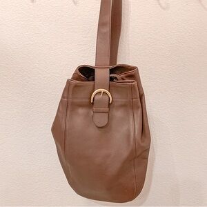 Vintage Classic Coach 4160 Soho Sling Bucket Bag Backpack Brown Leather